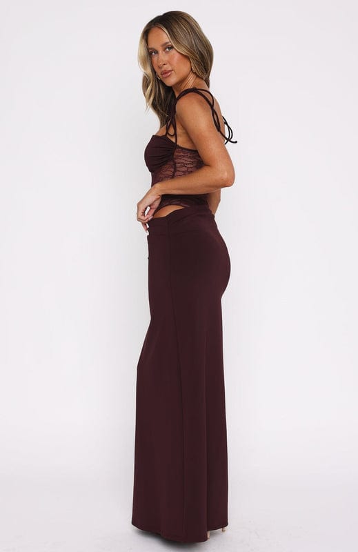Mirelina – Ärmelloses Spitzen Maxikleid