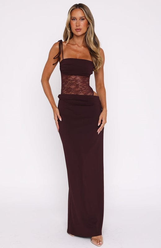Mirelina – Ärmelloses Spitzen Maxikleid