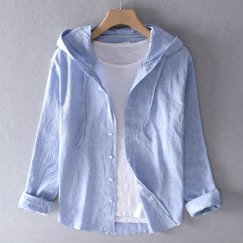 Women's Lightweight Hooded Blouse Casual Summer Top - Image 2
