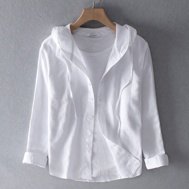 Women's Lightweight Hooded Blouse Casual Summer Top - Image 4