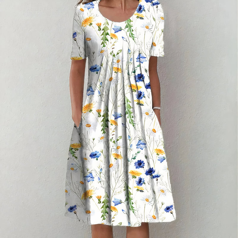 Calliope - Elegantes Baumwollkleid Kleid