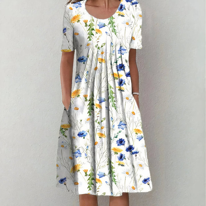 Calliope - Elegantes Baumwollkleid Kleid