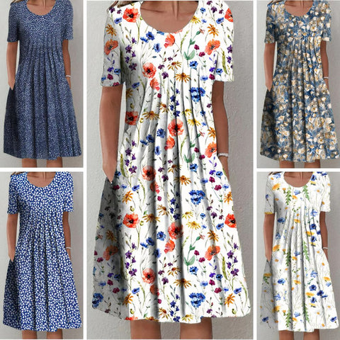 Calliope - Elegantes Baumwollkleid Kleid