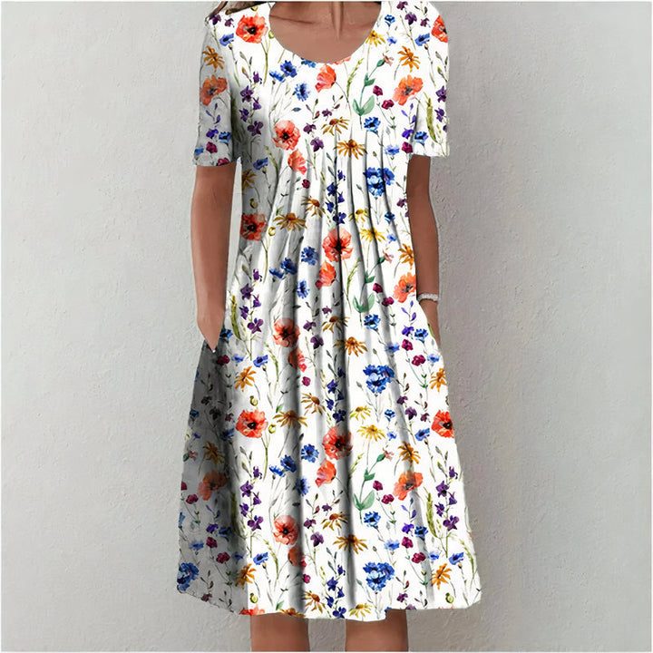 Calliope - Elegantes Baumwollkleid Kleid
