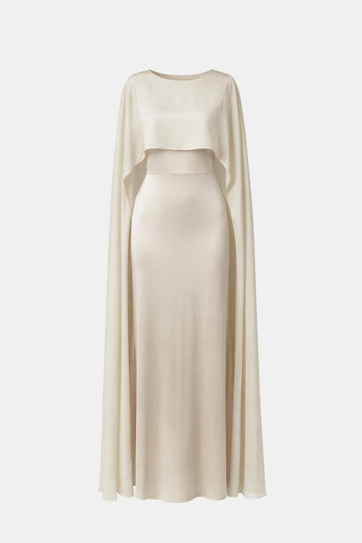 Zahiréa – Chiffonkleid mit Cape-Überwurf