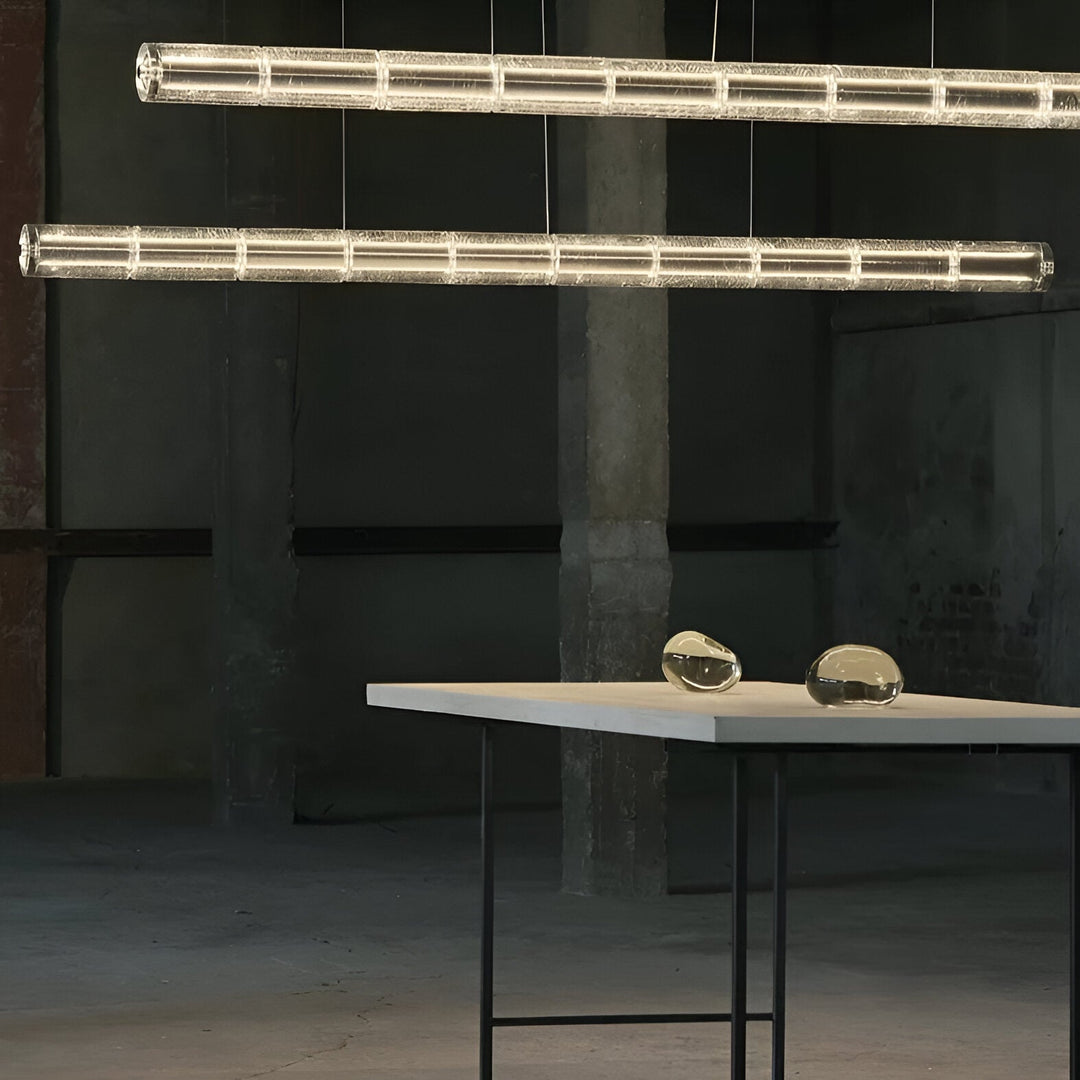 Elvaron – Nordische Pendelleuchte aus Aluminium mit Glasdiffusor