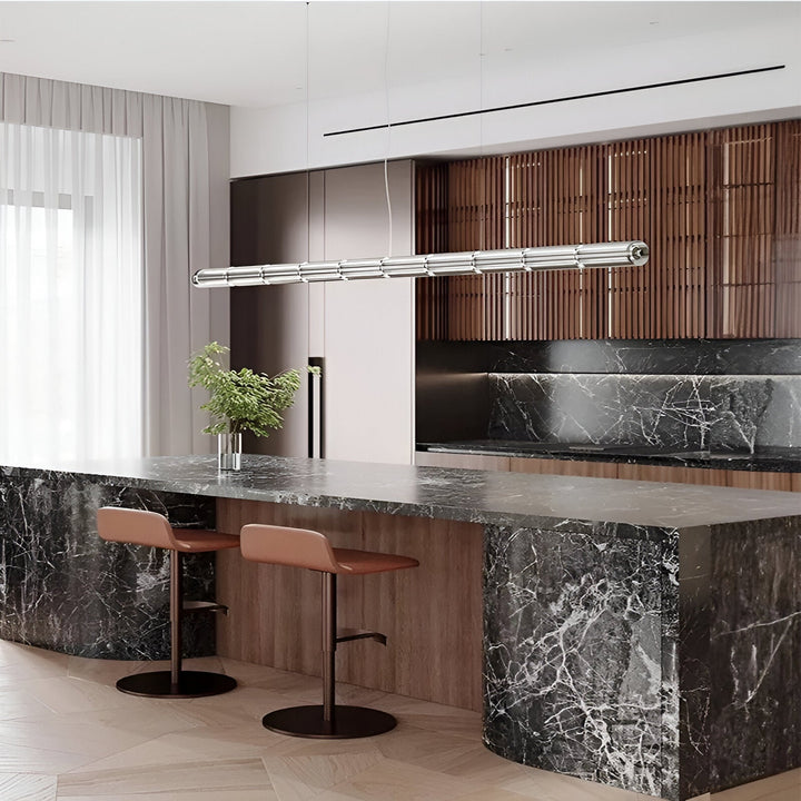 Elvaron – Nordische Pendelleuchte aus Aluminium mit Glasdiffusor