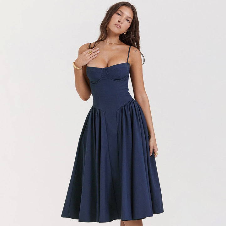 Ysolde – Corset Midi Kleid Damen
