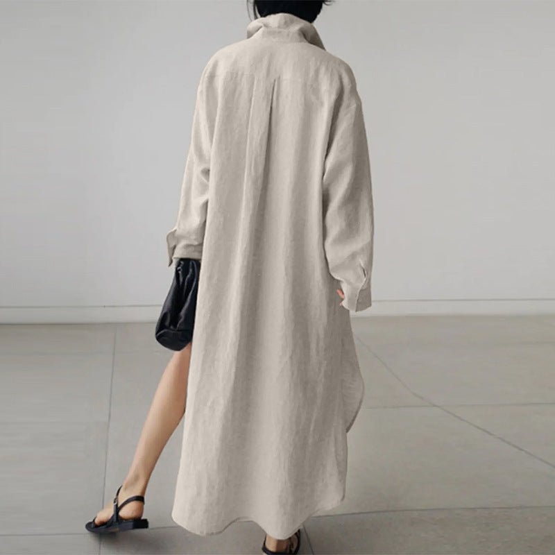 Aroha – Oversized Leinen Hemdkleid