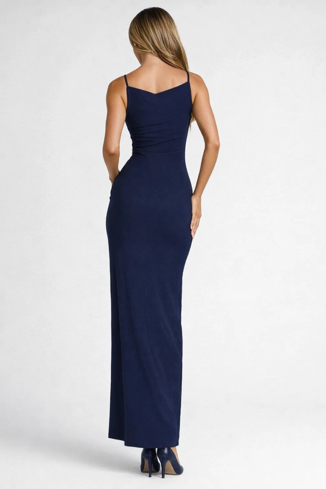 Mystéa - Ärmelloses Maxi Kleid Mit Schlitz