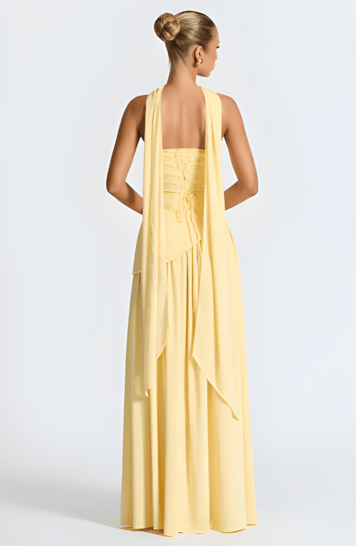 Anavelle - Trägerloses Maxikleid Mit Schlitz
