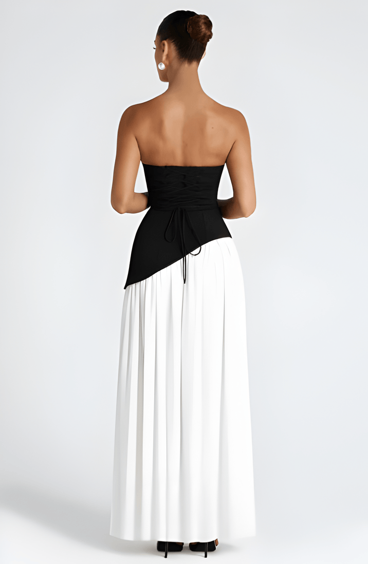 Anavelle - Trägerloses Maxikleid Mit Schlitz