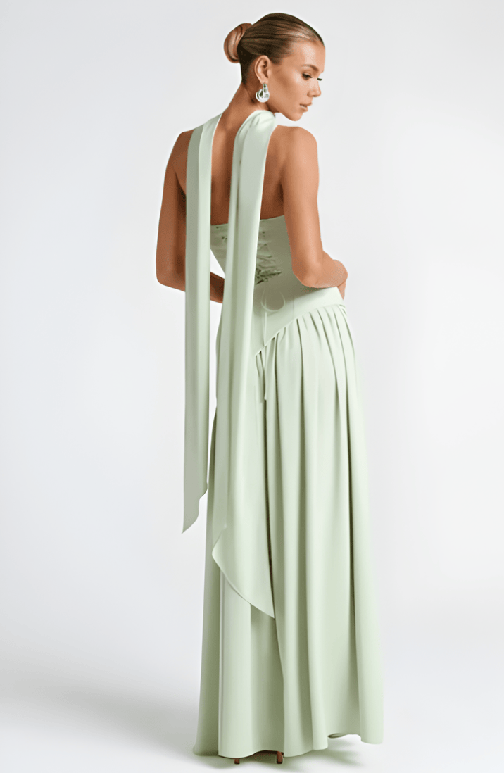 Anavelle - Trägerloses Maxikleid Mit Schlitz