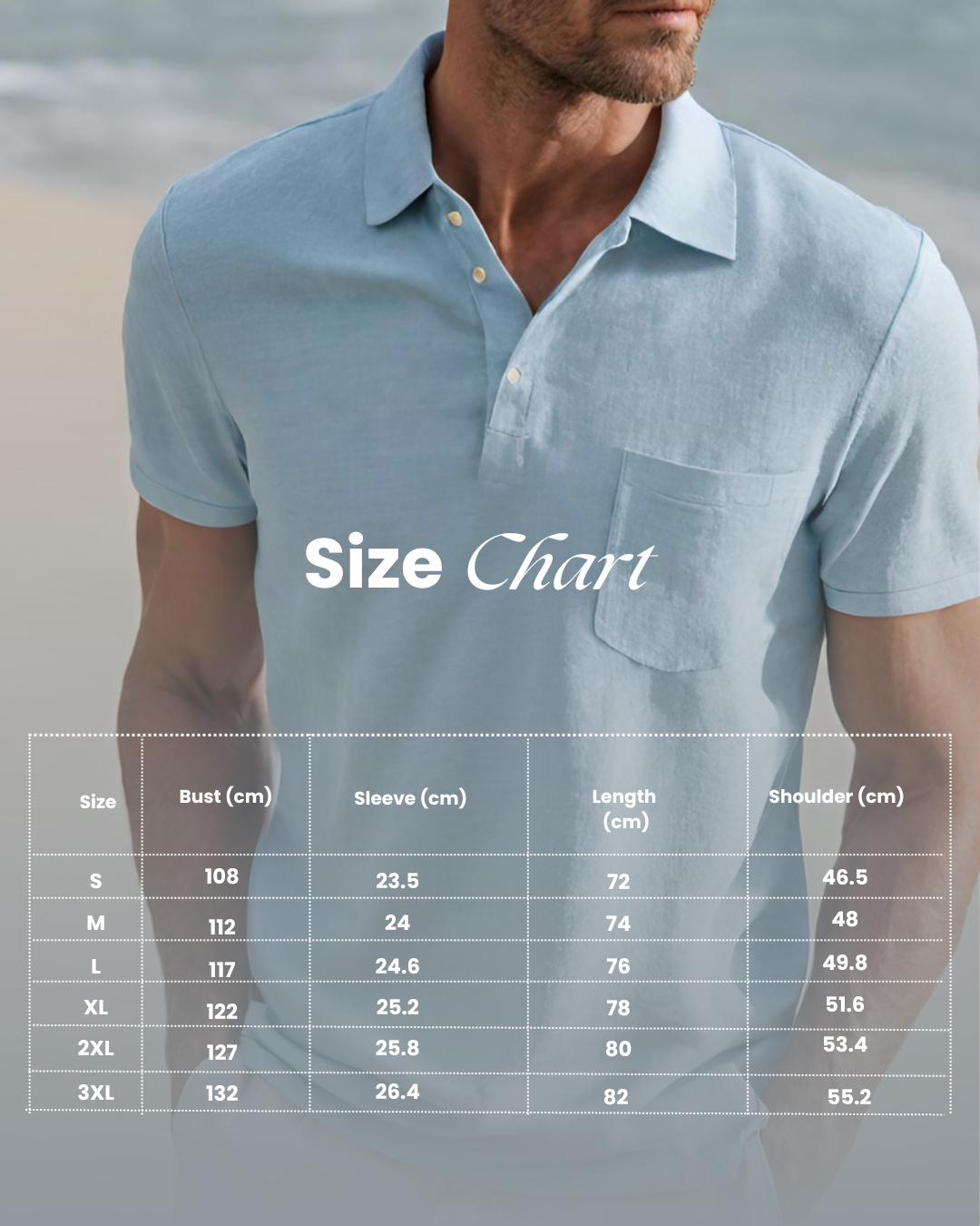 Solviro - Herren Baumwolle Polo Shirt Sommer