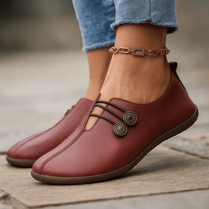 Barfußschuhe Damen Leder breite Passform flexibel - Image 5