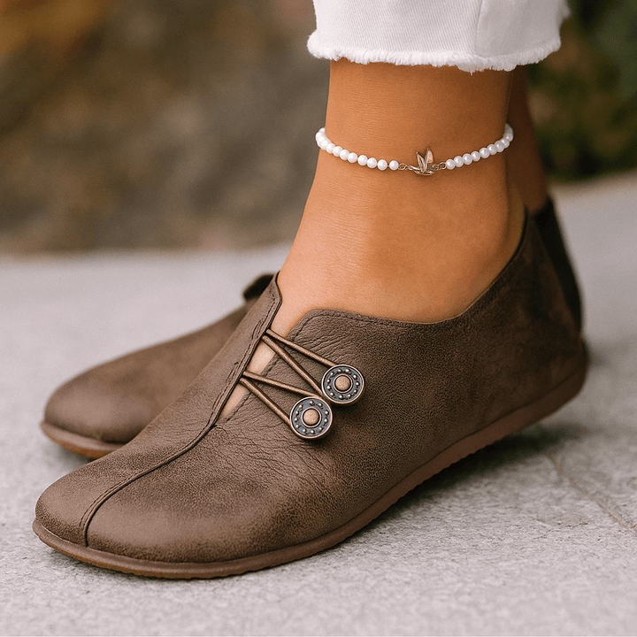 Barfußschuhe Damen Leder breite Passform flexibel