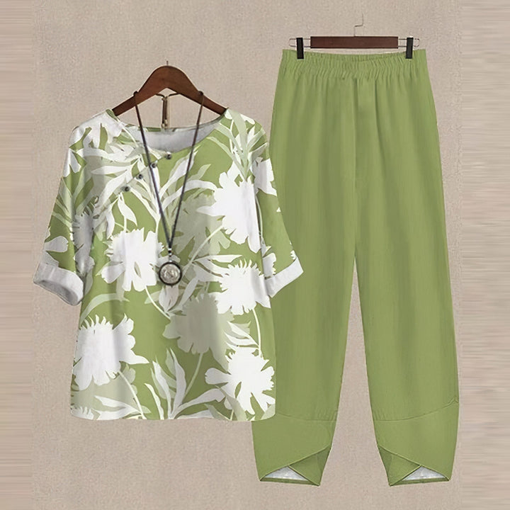 Women Two Piece Matching Shirt Pants Lounge Set - Image 6