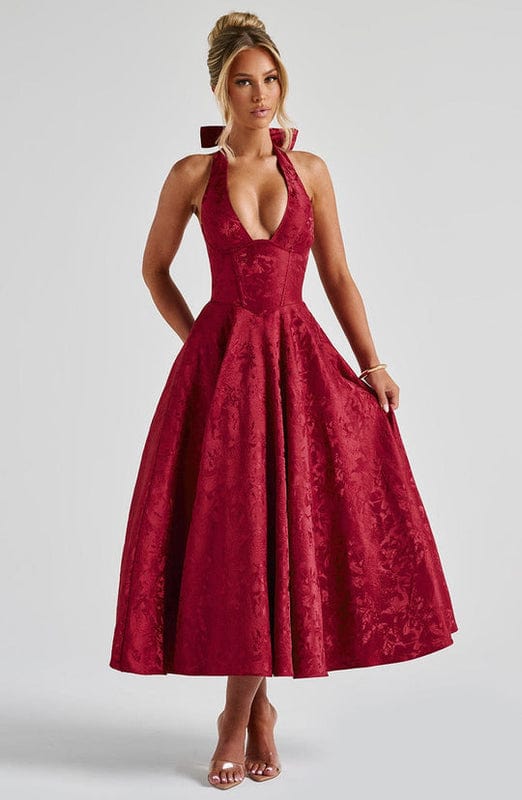Rafaelis - Ärmelloses A Linie Midi Kleid