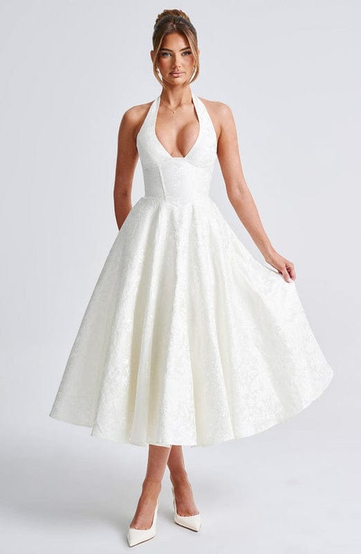 Rafaelis - Ärmelloses A Linie Midi Kleid