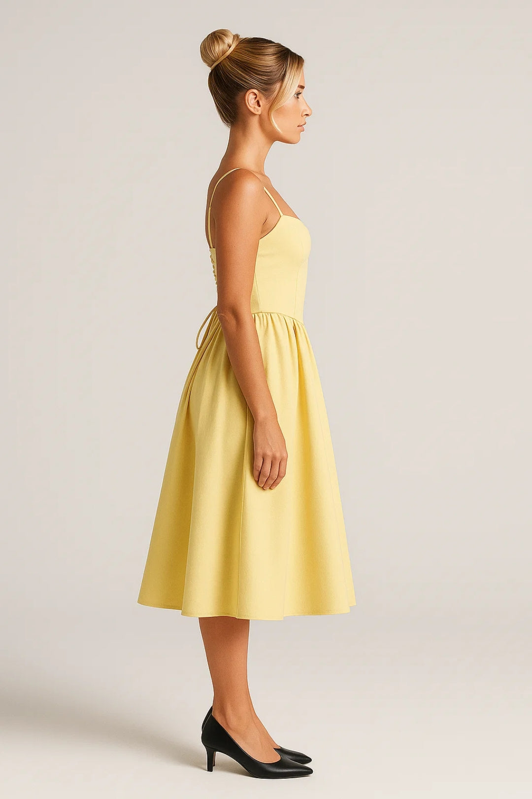 Andrea - Romantisches Midi Bustierkleid