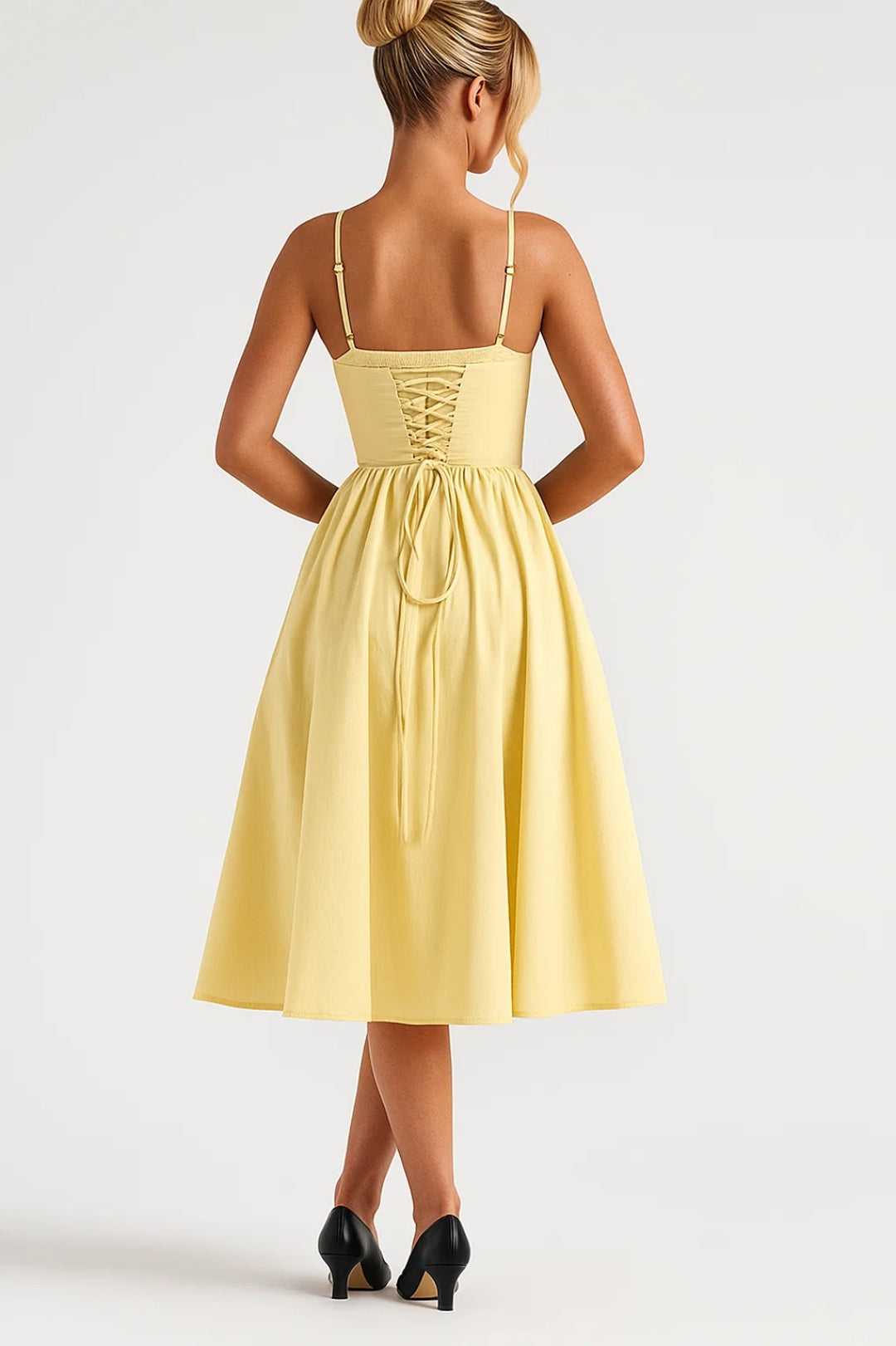 Andrea - Romantisches Midi Bustierkleid