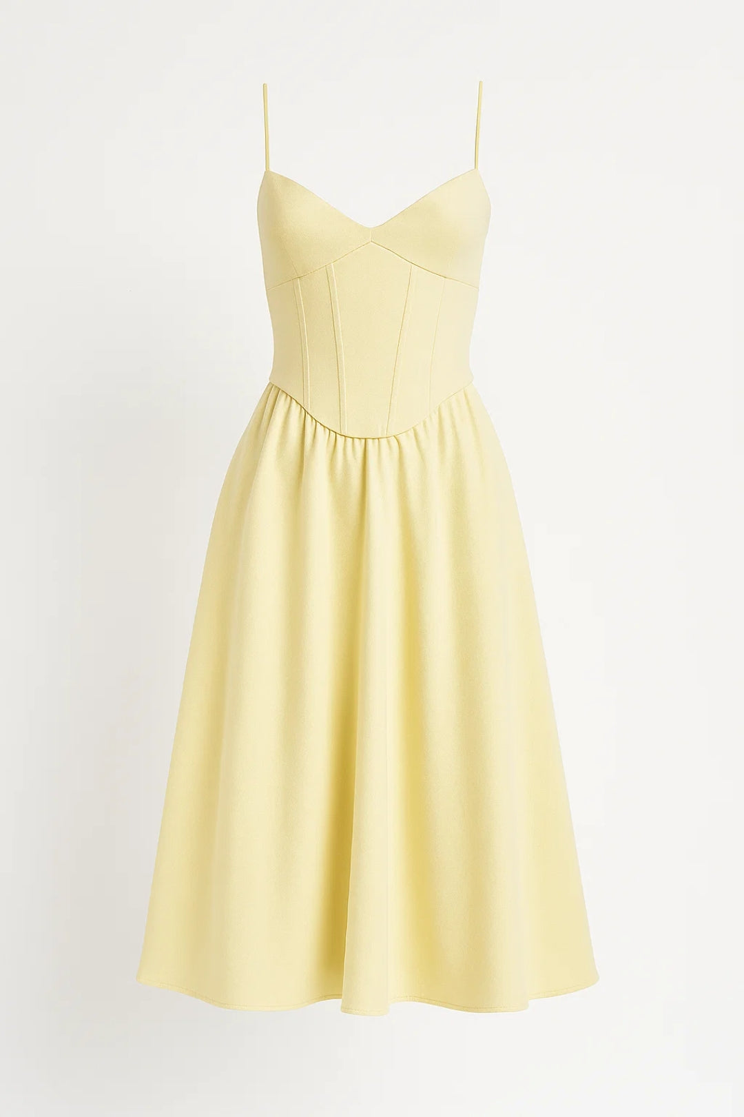 Andrea - Romantisches Midi Bustierkleid