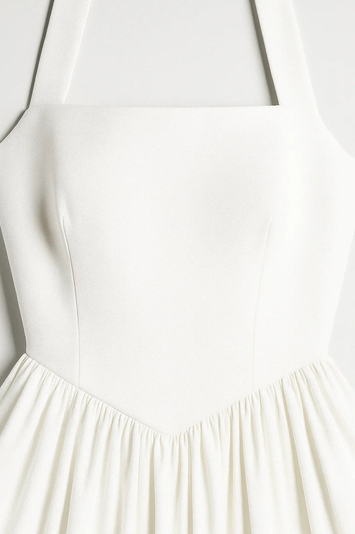 Dalia - Rückenfreies Midi Kleid Mit Voluminösem Rock