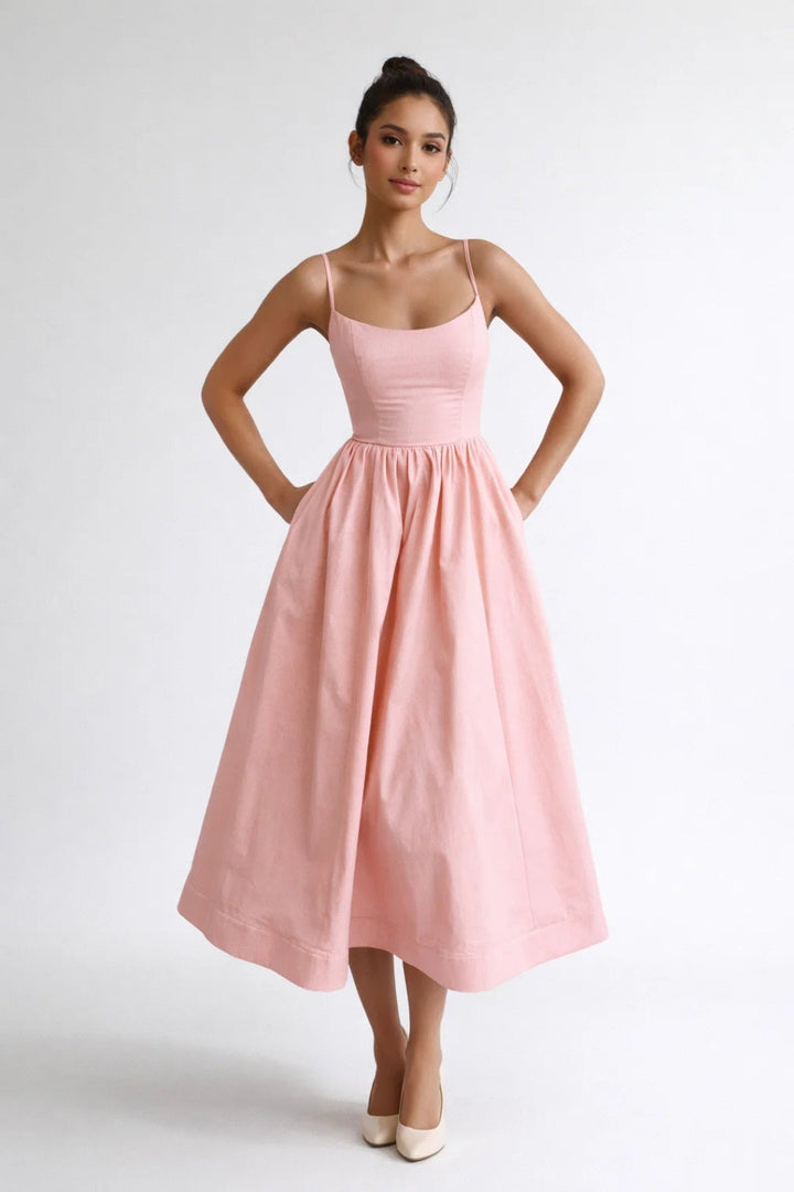 Solévia - Elegantes Midi Sommerkleid