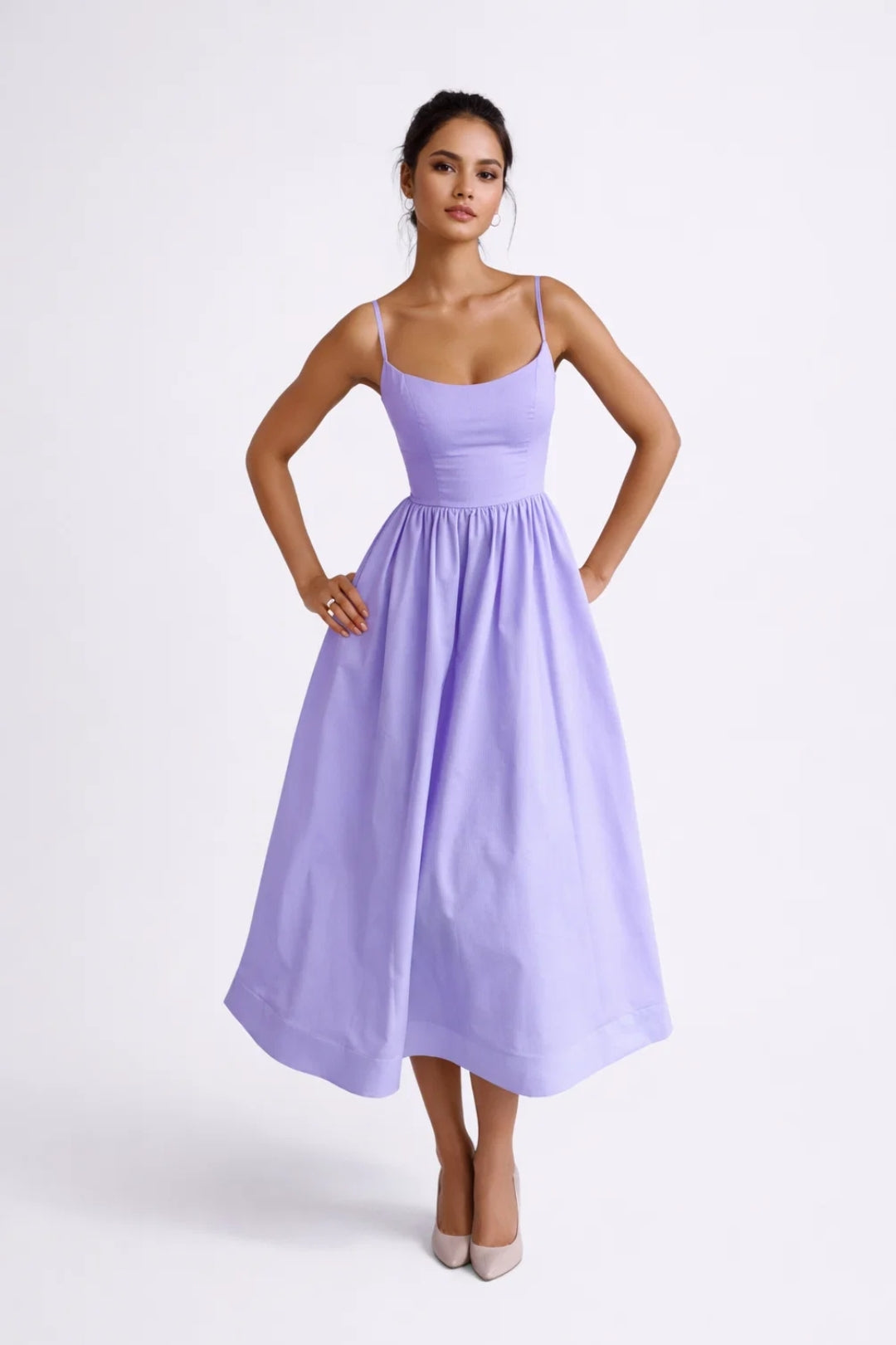 Solévia - Elegantes Midi Sommerkleid