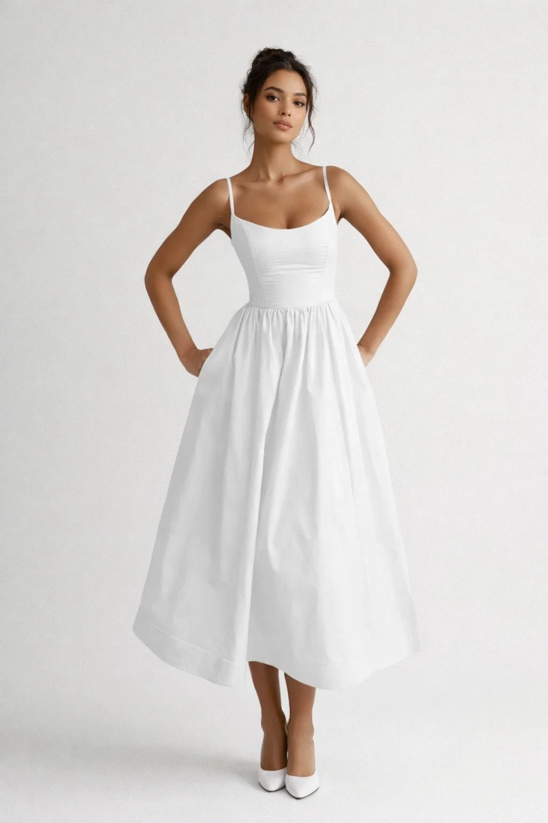 Solévia - Elegantes Midi Sommerkleid