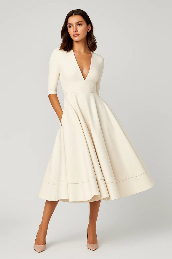 Lunévia - Elegantes Midi Kleid