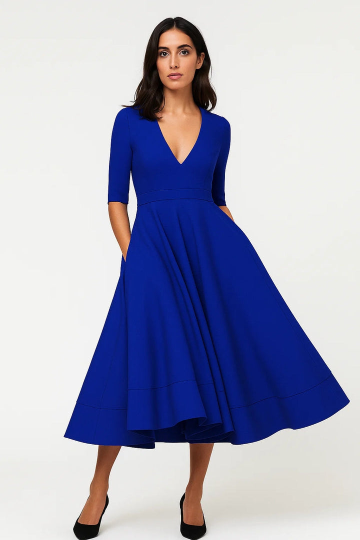 Lunévia - Elegantes Midi Kleid