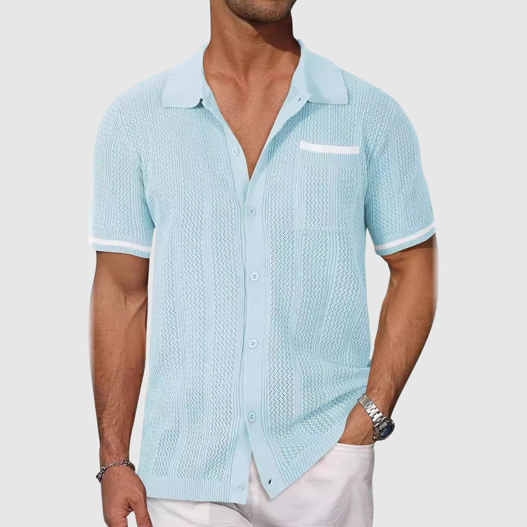 Herren Leinenhemd bügelfreies Sommerhemd Leinenmischung - Image 4