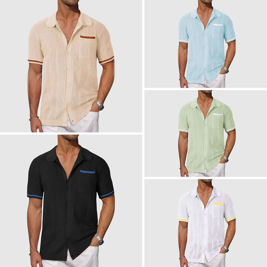 Herren Leinenhemd bügelfreies Sommerhemd Leinenmischung - Image 6
