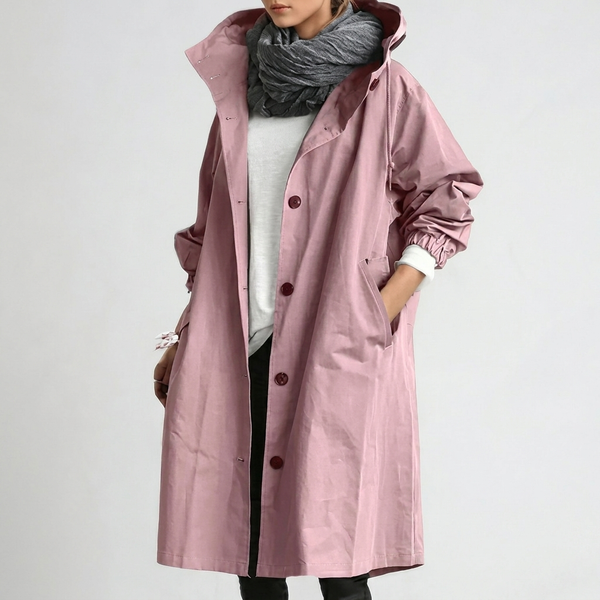 Women's waterproof lightweight hooded jacket