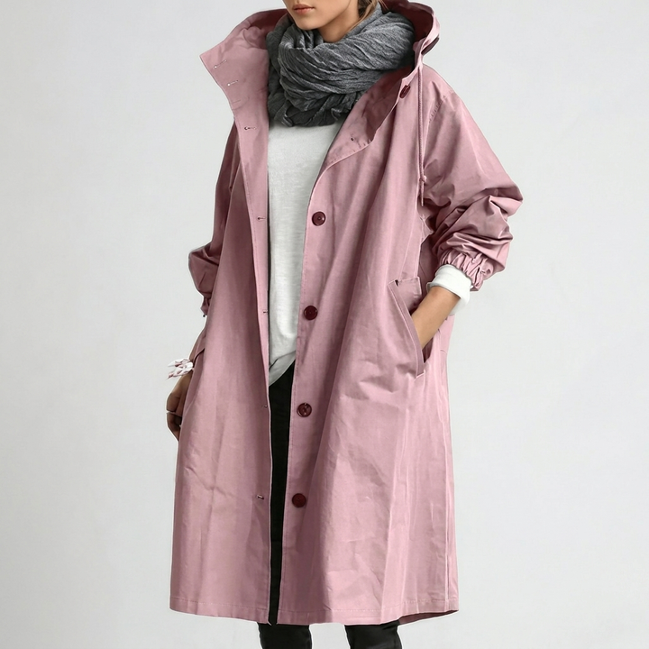 Women's waterproof lightweight hooded jacket
