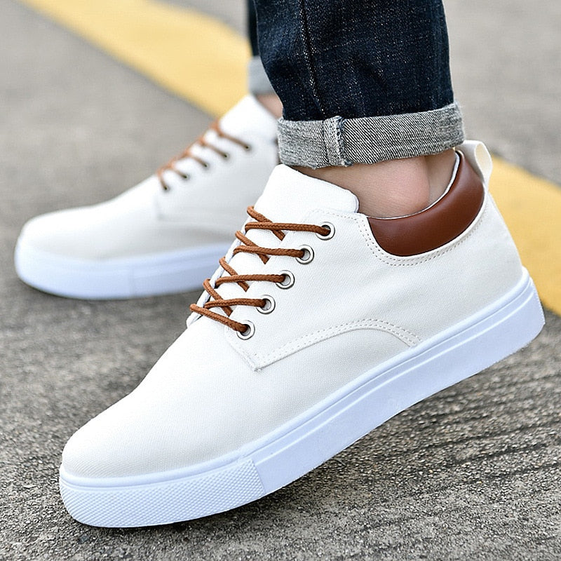Liam - Men's Sneakers with White Sole