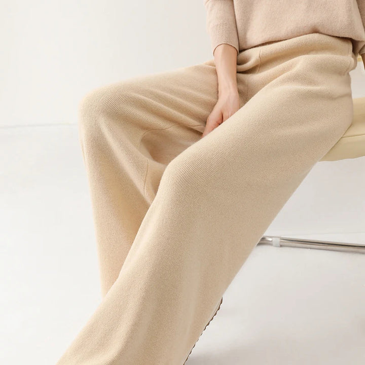Randee - Merino Damenhose Mit Hohem Bund