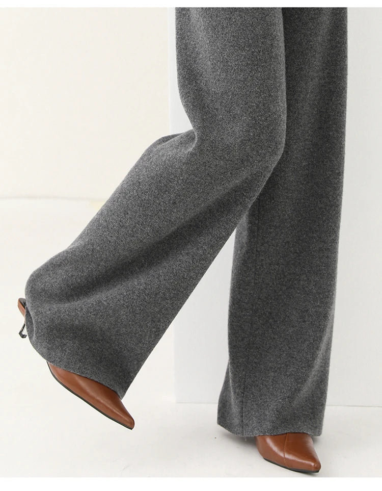 Randee - Merino Damenhose Mit Hohem Bund