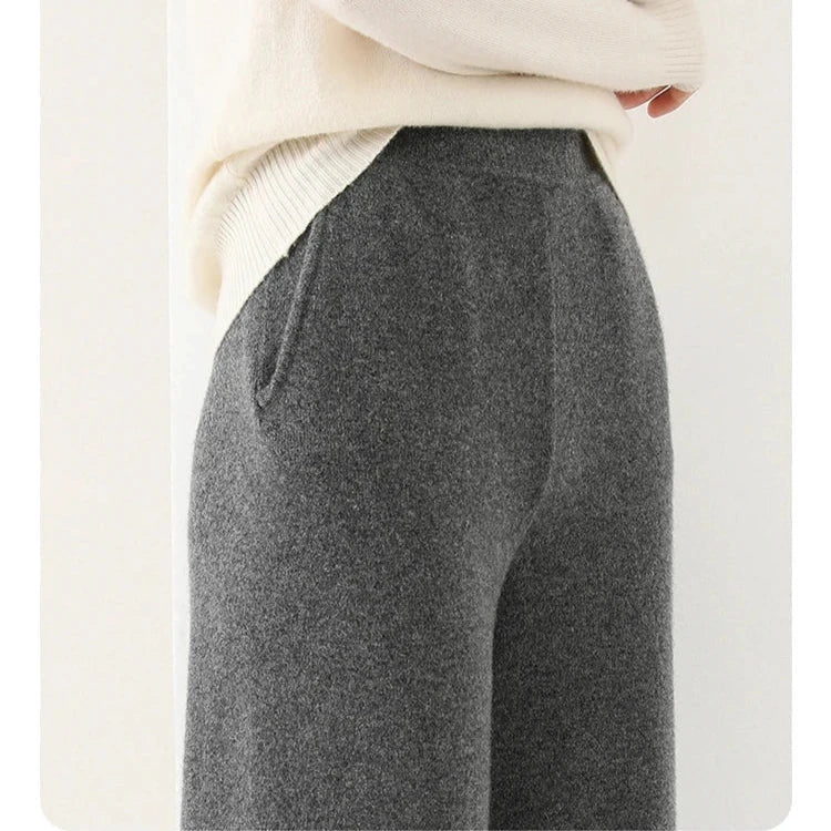 Randee - Merino Damenhose Mit Hohem Bund