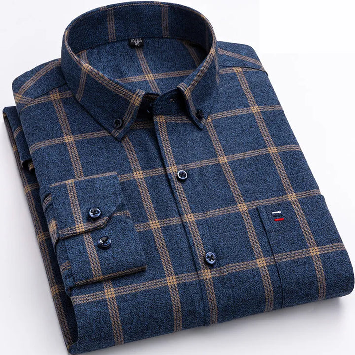 Tiziano – Checked Cotton Men's Shirt