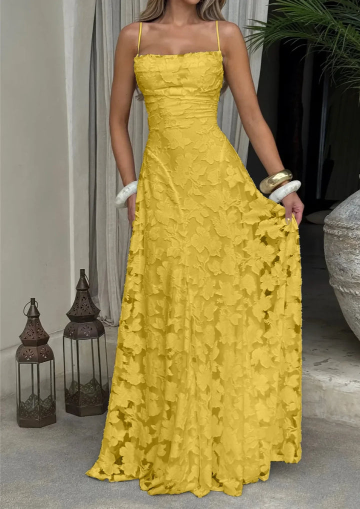 Damen Besticktes Maxi Abendkleid Blumenmuster A-Linie - Image 16