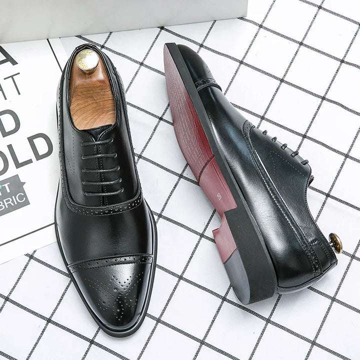 Oxvian - Elegante Brogue Oxford Schuhe Hochzeit Stil