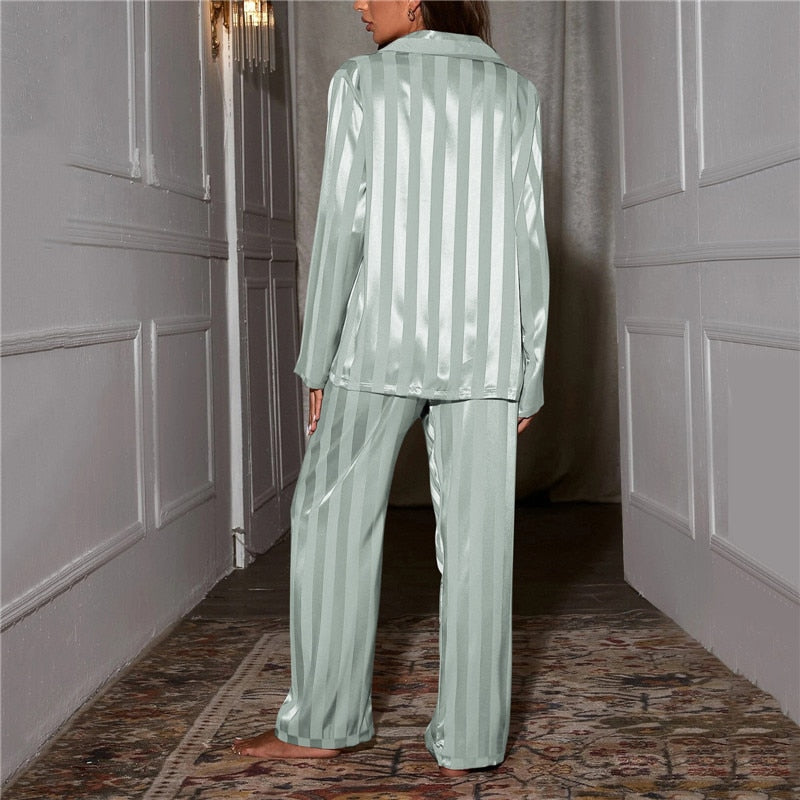 Damen Seidenpyjama Set 100% Seide Schlafanzug Luxus - Image 4