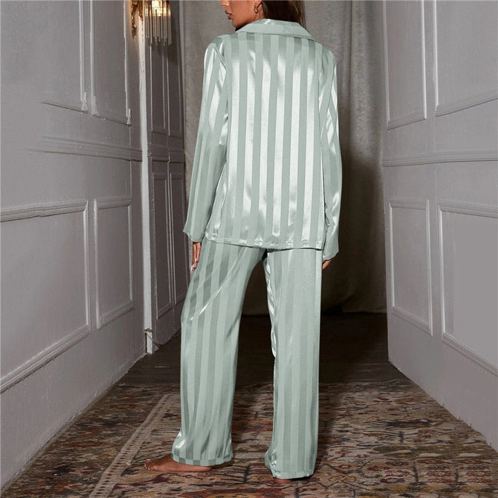 Damen Seidenpyjama Set 100% Seide Schlafanzug Luxus - Image 4