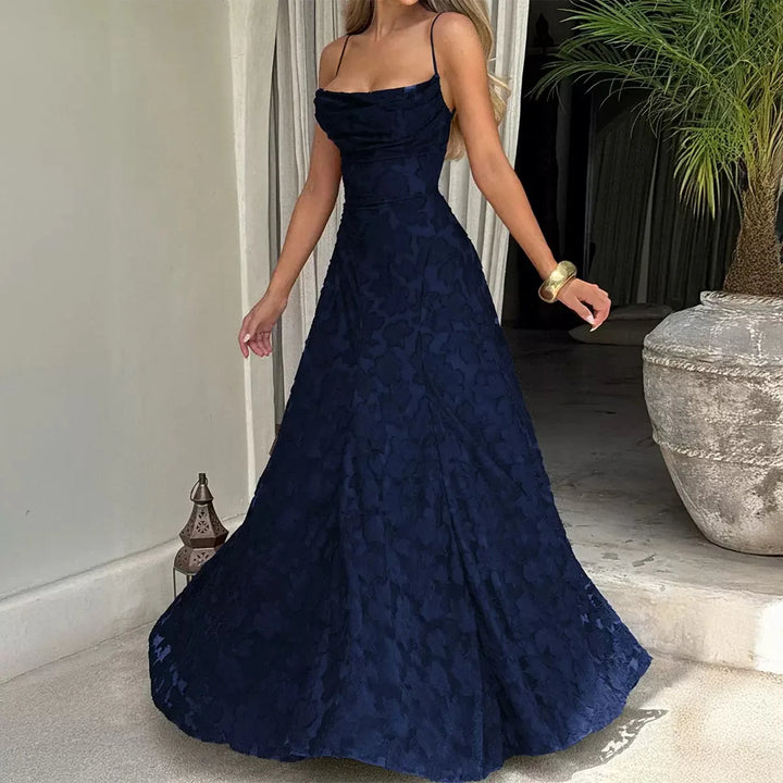 Damen Besticktes Maxi Abendkleid Blumenmuster A-Linie - Image 18