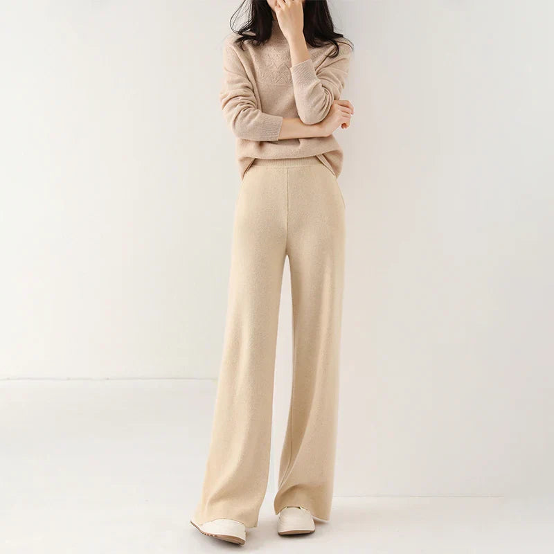 Randee - Merino Damenhose Mit Hohem Bund