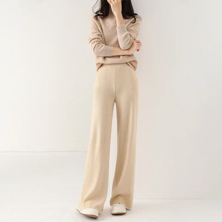 Randee - Merino Damenhose Mit Hohem Bund