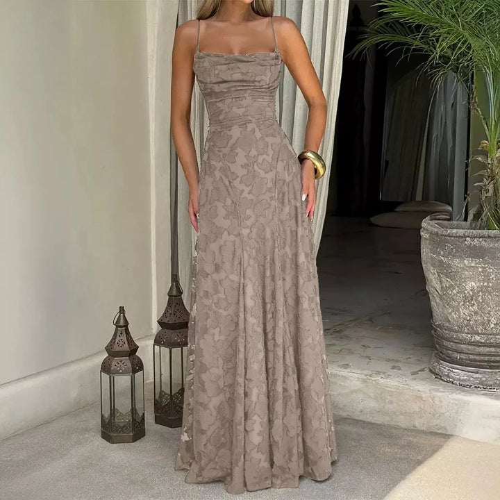 Damen Besticktes Maxi Abendkleid Blumenmuster A-Linie - Image 19