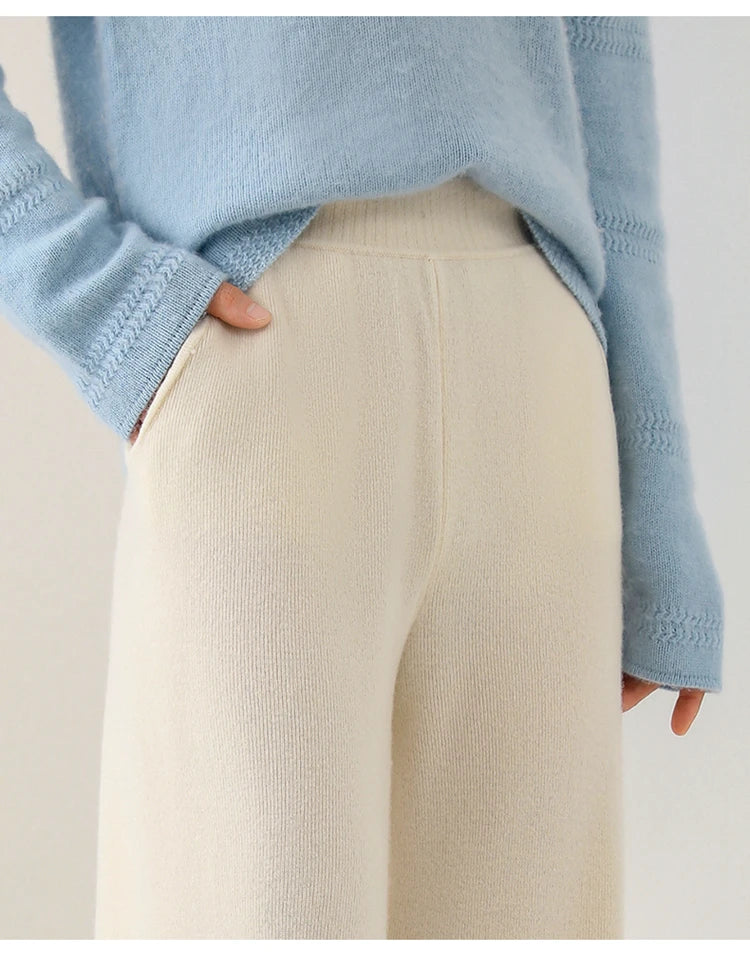 Randee - Merino Damenhose Mit Hohem Bund